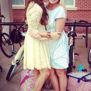 Yellow free people dress